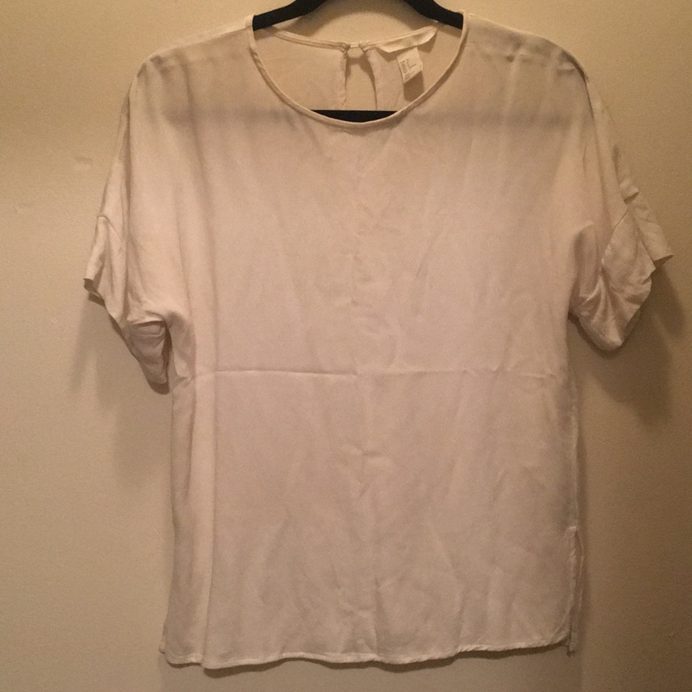 H&M 6 Cream Basic Blouse